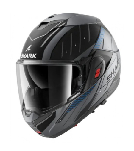 Модуларна каска SHARK OXO RYDGER Mat Anthracite Blue Black