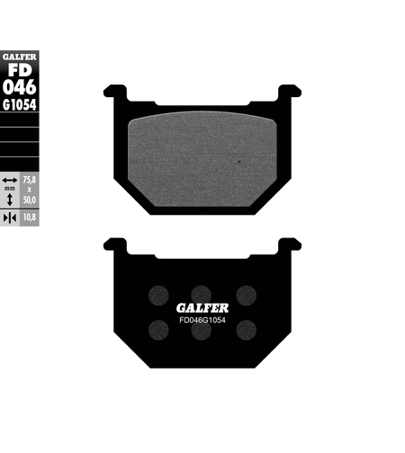 Предни  мото накладки Galfer SEMI METAL FD046G1054