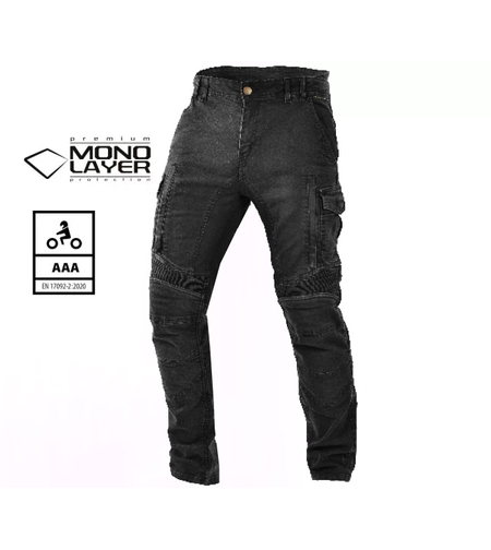 Мото дънки TRILOBITE 25603 ACID SCRAMBLER 2.0 BLACK AAA