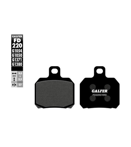 Предни/задни мото накладки Galfer SCOOTER FD220G1050