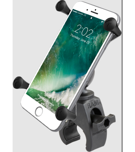 Мото стойка за телефон RAM-MOUNTS X-Grip RAM-B-400-A-HOL-UN10BU за големи смартфони