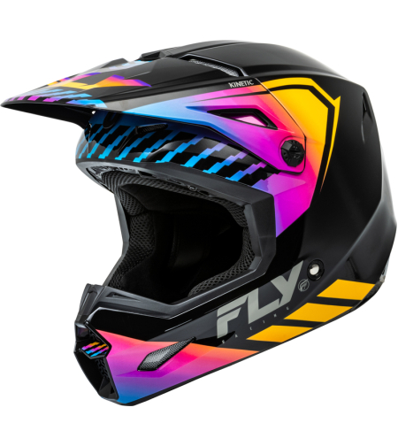 Мотокрос каска FLY RACING Formula Kinetic Menace - Black/Sunrise