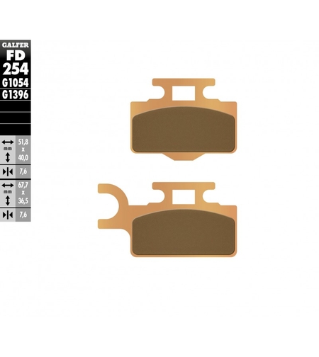 Предни мото накладки Galfer SINTERED FD254G1396