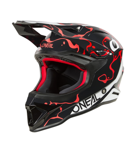 Каска O'NEAL 1SERIES SPLASH BLACK/RED V.26
