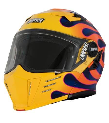 Каска SIMPSON Darksome Wildfire Yellow