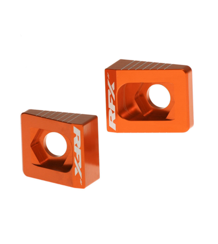 Блок втулка за задна ос RFX Pro Rear Axle Adjuster Blocks (Orange) - KTM 65 02-15