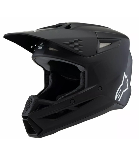 Детска мотокрос каска ALPINESTARS SM3 SOLID BLACK