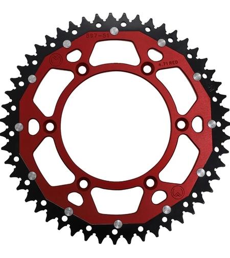 Двукомпонентно зъбно колело MOOSE 1210-210-51 RED