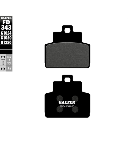 Задни мото накладки Galfer SCOOTER FD343G1050