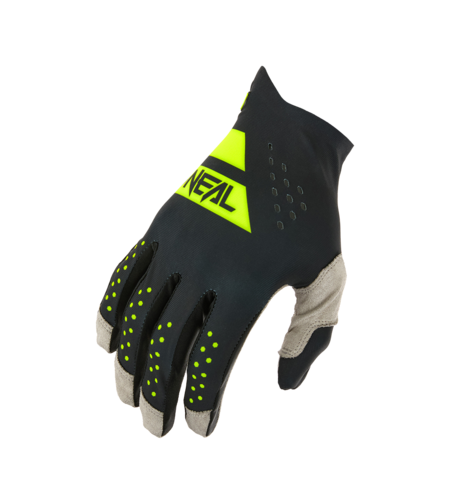 Мотокрос ръкавици O'NEAL PIN IT SLIP ON BLACK/NEON YELLOW V.26
