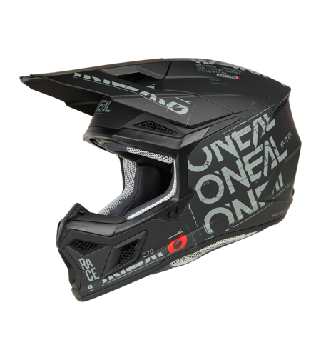 Мотокрос каска O'NEAL 3SERIES STATIC BLACK/GRAY V.25