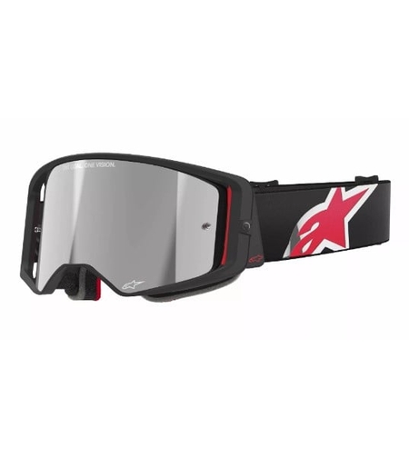Мотокрос очила ALPINESTARS SUPERTECH CORP BLACK/RED MIRROR-SILVER