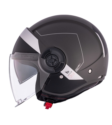 КАСКА ЗА СКУТЕР MT VIALE S SV 68 UNIT D2 MATT BLACK/GRAY