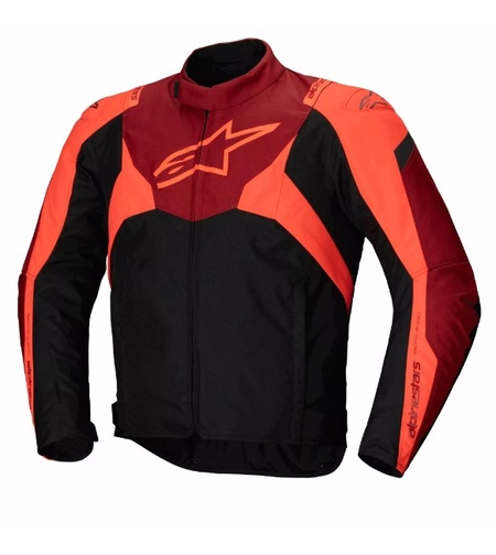 Текстилно яке ALPINESTARS T-JAWS V4 WATERPROOF BLACK/RED FLUO