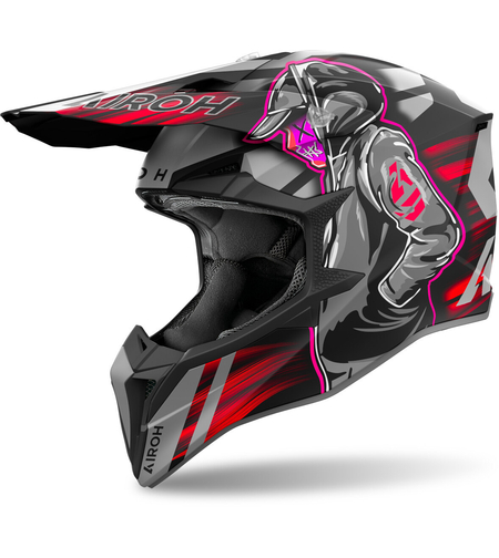 Мотокрос каска AIROH WRAAAP CYBER RED MATT
