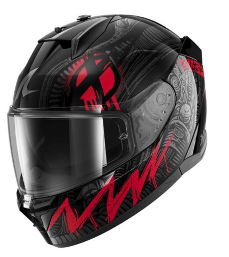 Каска SHARK D-SKWAL 3 SHIEVER BLACK/GREY/RED