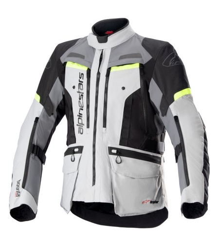 Текстилно мото яке ALPINESTARS Bogota Pro Drystar® GREY/FLUO GREY/YELLOW