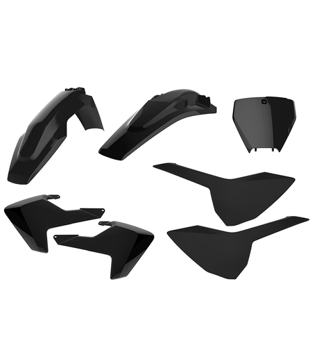 Пластмасов MX кит Polisport за Husqvarna TC125/250; FC250/350/450 2016-18 Black