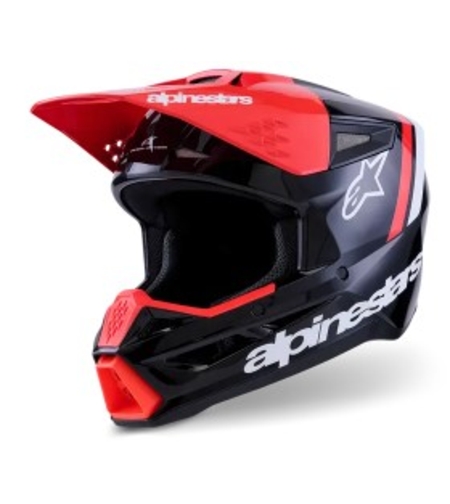 Мотокрос каска ALPINESTARS SM3 RADIUM BLK/RED/WH