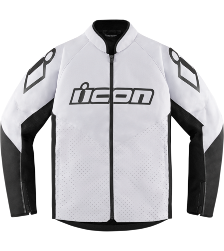 Текстилно мото яке ICON HOOLIGAN CE WHITE