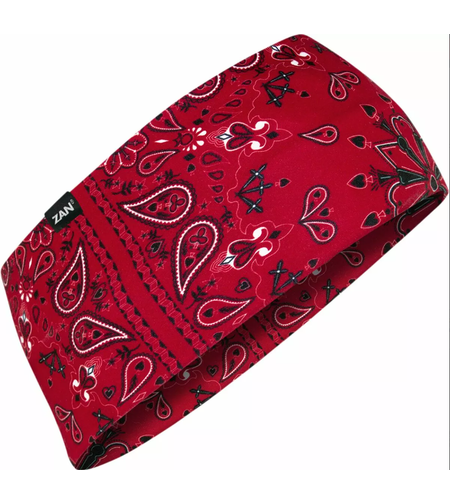 Кърпа за глава SPORTFLEX BLK/RED/WHT PAISLY