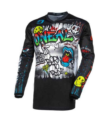 Мотокрос блуза O`NEAL ELEMENT RANCID BLACK/WHITE