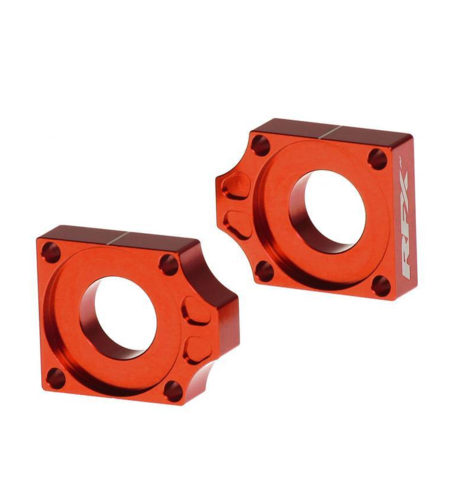 Блок втулка за задна ос RFX Pro Rear Axle Adjuster Blocks ORANGE KTM EXC-F 250/350/450 / EXC 300 23-25