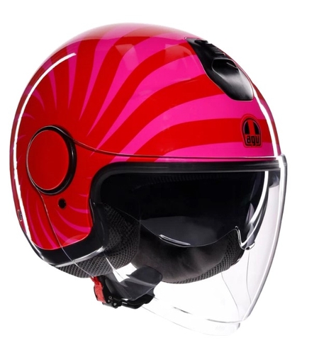 Каска за скутер AGV ETERES TROPEA RED/PINK