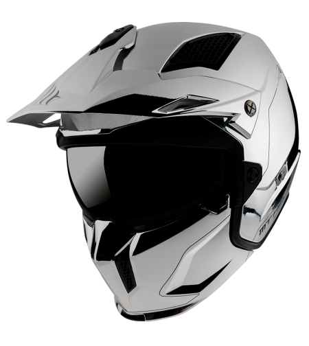 КАСКА MT STREETFIGHTER CHROMED SILVER