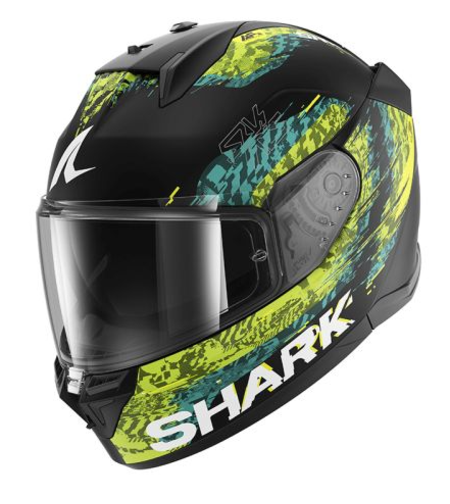 Каска SHARK D-SKWAL 3 SPEED-VIB BLACK/BLUE/YELLOW