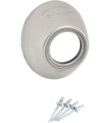 Резервна капачка FMF ENDCAP TI/PC4/Q4 S/S SLSH