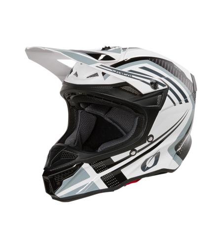 Мотокрос каска 5SERIES POLYACRYLITE SPIKE WHITE/BLACK V.25