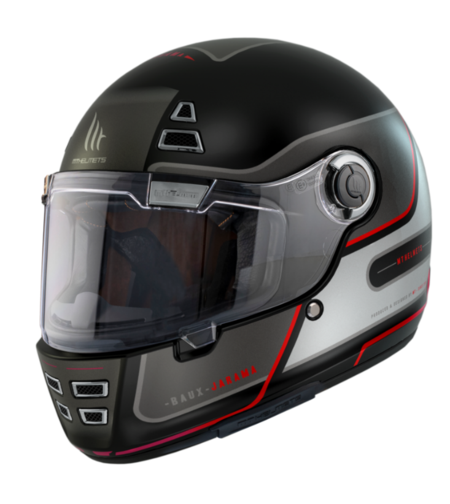 Каска MT JARAMA BAUX E15 MATT FLUOR RED