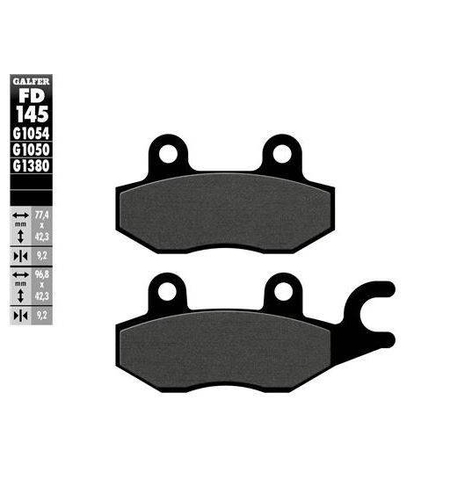 Предни/задни мото накладки Galfer SCOOTER FD145G1050