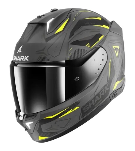 Каска SHARK SKWAL i3 LINIK MATT GREY/FLUO YELLOW