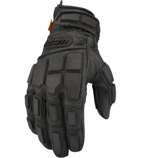 Кожени мото ръкавици ICON MOTORHEAD3 - BLACK