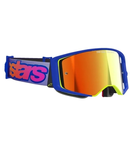 Мотокрос очила ALPINESTARS SUPERTECH VISTA BLUE/YLW/PUR MIRROR-RED