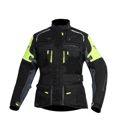 Дамско мото яке TRILOBITE 2091 Rideknow Tech-Air® BLACK/YELLOW FLUO