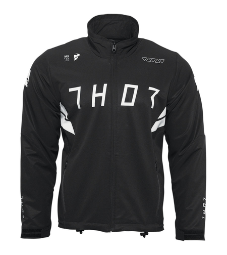 Ендуро яке THOR WARM UP JACKET BLACK/WHITE