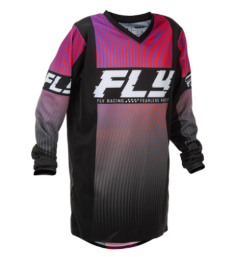 Детска мотокрос блуза FLY RACING F-16 Youth - Black/Red/Purple