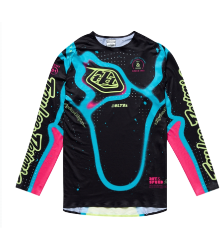 Mотокрос джърси TROY LEE DESIGNS SSE Ultra Membrane Jersey - Black/Yellow