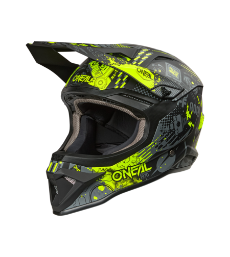 Каска O'NEAL 1SERIES VIBRANT BLACK/NEON YELLOW V.26
