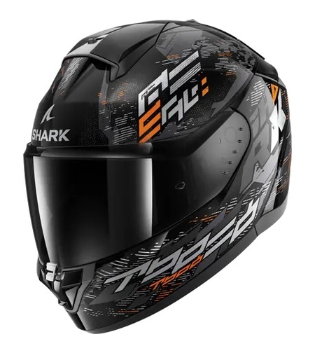 Каска SHARK RIDILL 2 MOLOKAI GLOSS BLACK/GRAY/ORANGE