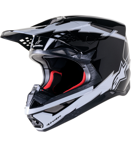 Мотокрос каска ALPINESTARS SM10 AMP BLK/WT