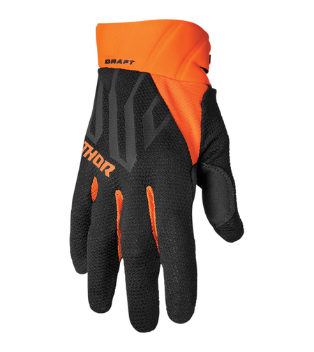 Мотокрос ръкавици THOR DRAFT BLACK/ORANGE