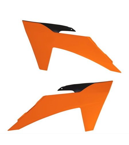 Пластмасови капаци за радиатор RACETECH Radiator Scoops KTM 23-24 (Orange)