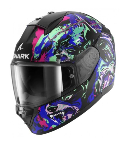Каска SHARK RIDILL 2 RAGING BEAST Blue/Violet/Pink
