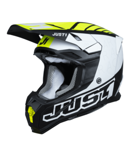 Mотокрос каска Just1 J-22 F Dynamo Fluo Yellow/White/Black