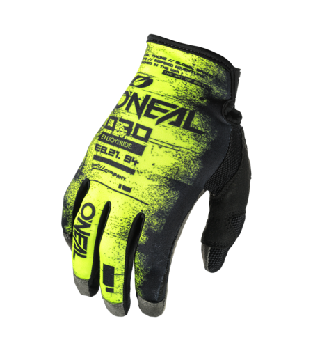 Мотокрос ръкавици O'NEAL MAYHEM SCARZ BLACK/NEON YELLOW V.24