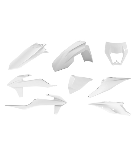 Пластмасов Enduro кит Polisport за KTM EXC/ EXC-F/XC-W/ XCF-W-2020-21 White